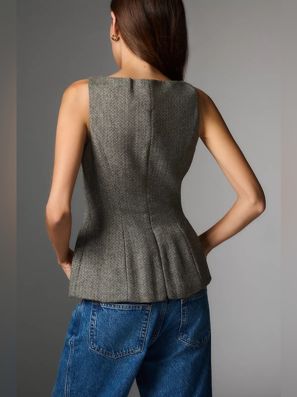 Reformation Nolyn Sleeveless Wool Blend Top - Picture 3 of 7
